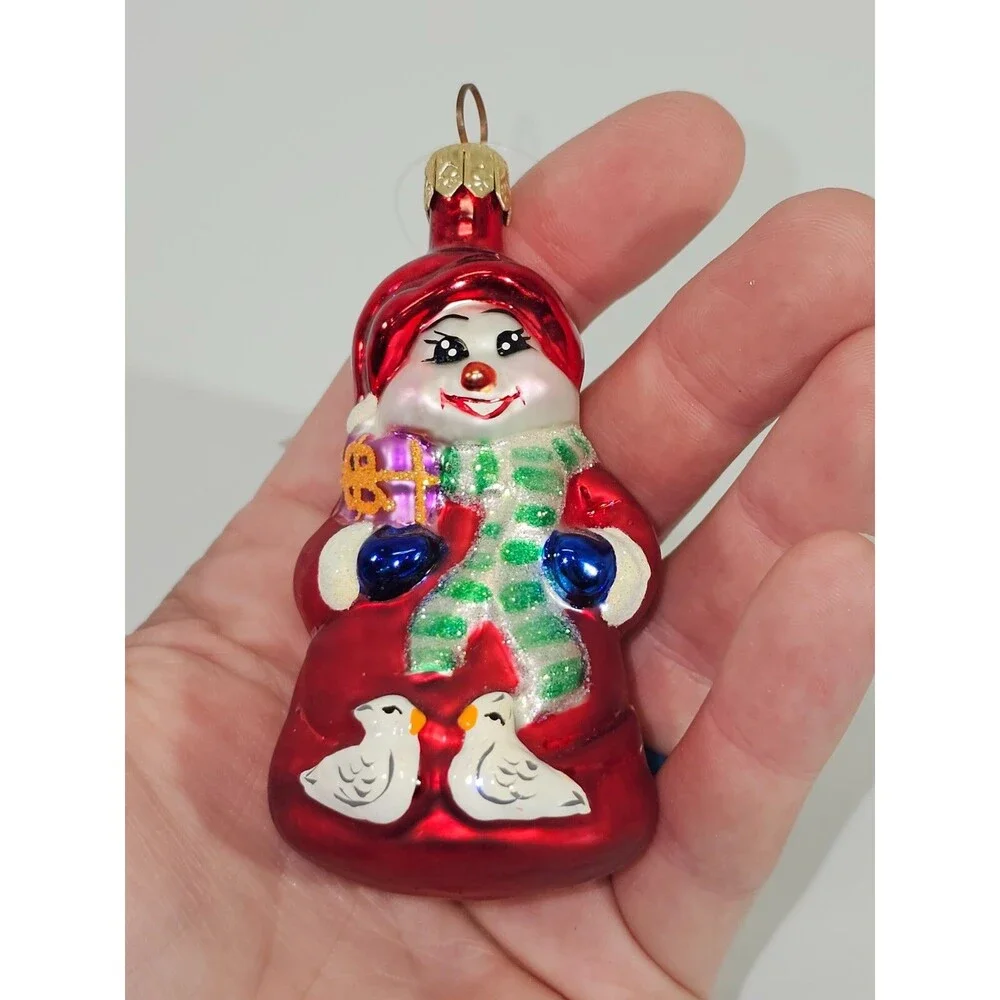 NEW VTG‎ Christopher Radko Cool Couple Gem 99-961-0 Blown Glass Ornament Holiday
